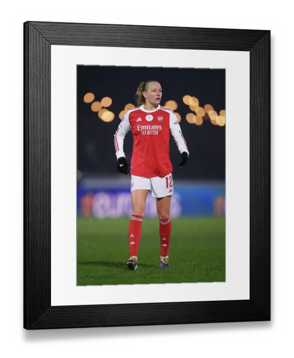 Framed Print : Arsenal Women FC v OH Leuven - UEFA Women's Champions League 2025 / 26 KO play-offs Second Leg Arsenal Women FC v OH Leuven - UEFA Women's Champions League 2025 / 26 KO play-offs