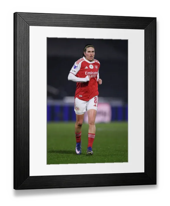 Framed Print : Arsenal Women FC v OH Leuven - UEFA Women's Champions League 2025 / 26 KO play-offs Second Leg Arsenal Women FC v OH Leuven - UEFA Women's Champions League 2025 / 26 KO play-offs
