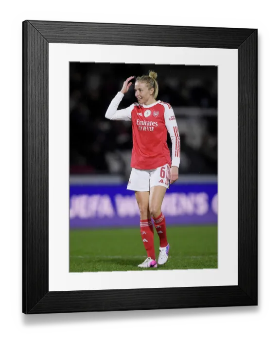 Framed Print : Arsenal Women FC v OH Leuven - UEFA Women's Champions League 2025 / 26 KO play-offs Second Leg Arsenal Women FC v OH Leuven - UEFA Women's Champions League 2025 / 26 KO play-offs