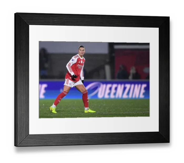 Framed Print : Arsenal Women FC v OH Leuven - UEFA Women's Champions League 2025 / 26 KO play-offs Second Leg Arsenal Women FC v OH Leuven - UEFA Women's Champions League 2025 / 26 KO play-offs