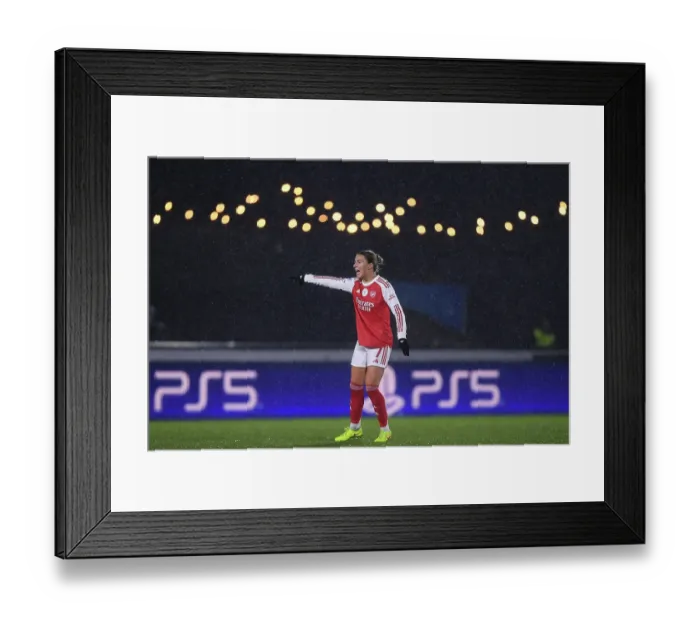 Framed Print : Arsenal Women FC v OH Leuven - UEFA Women's Champions League 2025 / 26 KO play-offs Second Leg Arsenal Women FC v OH Leuven - UEFA Women's Champions League 2025 / 26 KO play-offs