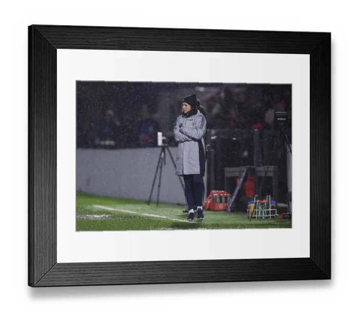 Framed Print : Arsenal Women FC v OH Leuven - UEFA Women's Champions League 2025 / 26 KO play-offs Second Leg Arsenal Women FC v OH Leuven - UEFA Women's Champions League 2025 / 26 KO play-offs