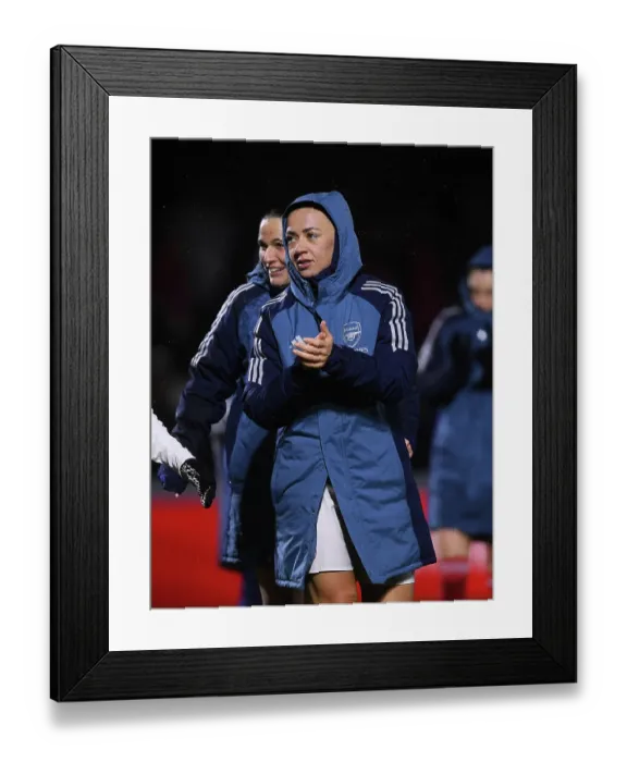 Framed Print : Arsenal Women FC v OH Leuven - UEFA Women's Champions League 2025 / 26 KO play-offs Second Leg Arsenal Women FC v OH Leuven - UEFA Women's Champions League 2025 / 26 KO play-offs
