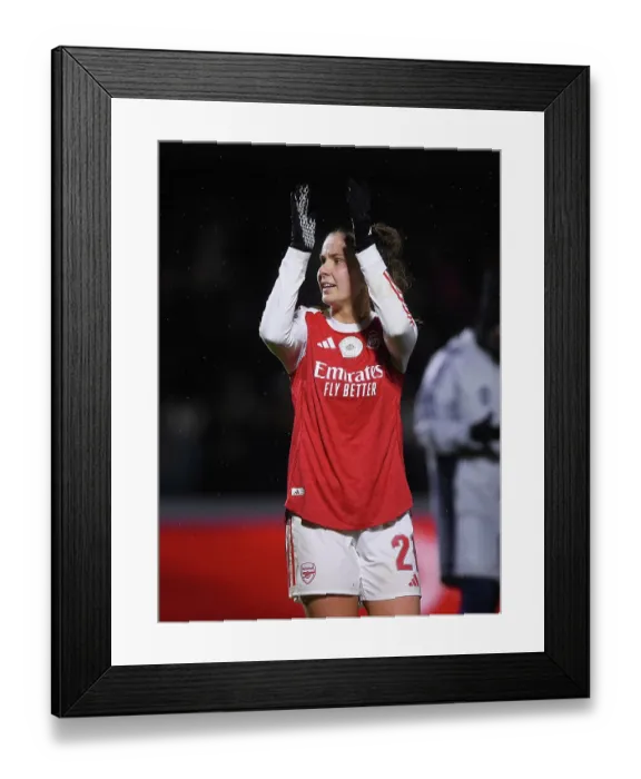 Framed Print : Arsenal Women FC v OH Leuven - UEFA Women's Champions League 2025 / 26 KO play-offs Second Leg Arsenal Women FC v OH Leuven - UEFA Women's Champions League 2025 / 26 KO play-offs