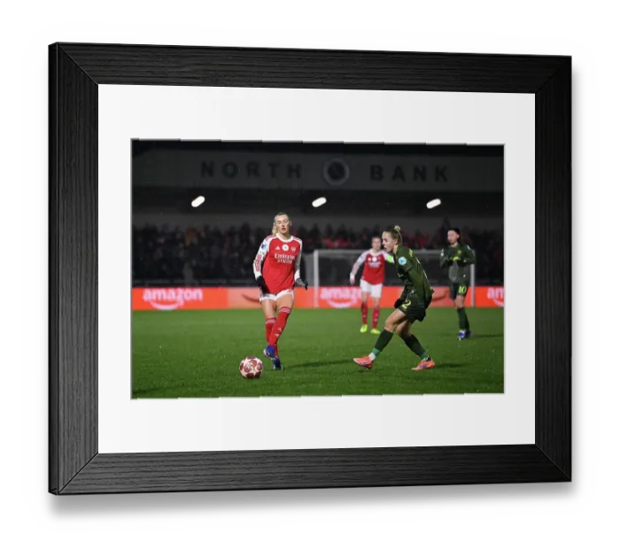 Framed Print : Arsenal Women FC v OH Leuven - UEFA Women's Champions League 2025 / 26 KO play-offs Second Leg Arsenal Women FC v OH Leuven - UEFA Women's Champions League 2025 / 26 KO play-offs