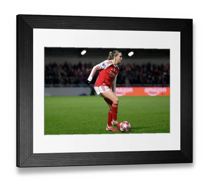 Framed Print : Arsenal Women FC v OH Leuven - UEFA Women's Champions League 2025 / 26 KO play-offs Second Leg Arsenal Women FC v OH Leuven - UEFA Women's Champions League 2025 / 26 KO play-offs