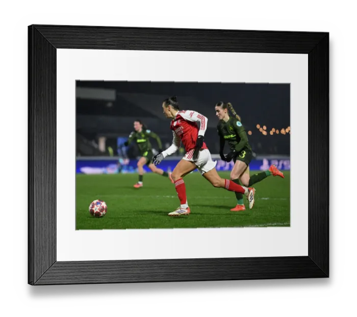 Framed Print : Arsenal Women FC v OH Leuven - UEFA Women's Champions League 2025 / 26 KO play-offs Second Leg Arsenal Women FC v OH Leuven - UEFA Women's Champions League 2025 / 26 KO play-offs