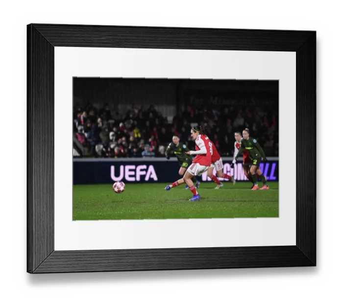 Framed Print : Arsenal Women FC v OH Leuven - UEFA Women's Champions League 2025 / 26 KO play-offs Second Leg Arsenal Women FC v OH Leuven - UEFA Women's Champions League 2025 / 26 KO play-offs