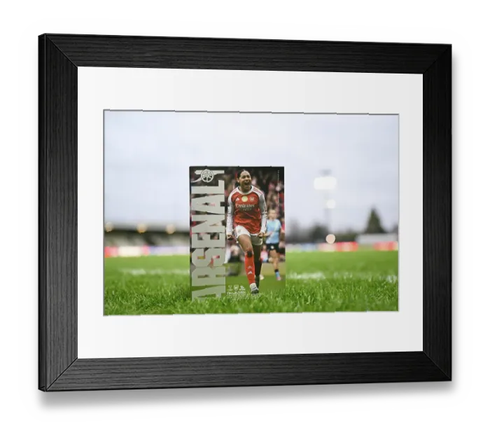 Framed Print : Arsenal Women FC v OH Leuven - UEFA Women's Champions League 2025 / 26 KO play-offs Second Leg Arsenal Women FC v OH Leuven - UEFA Women's Champions League 2025 / 26 KO play-offs