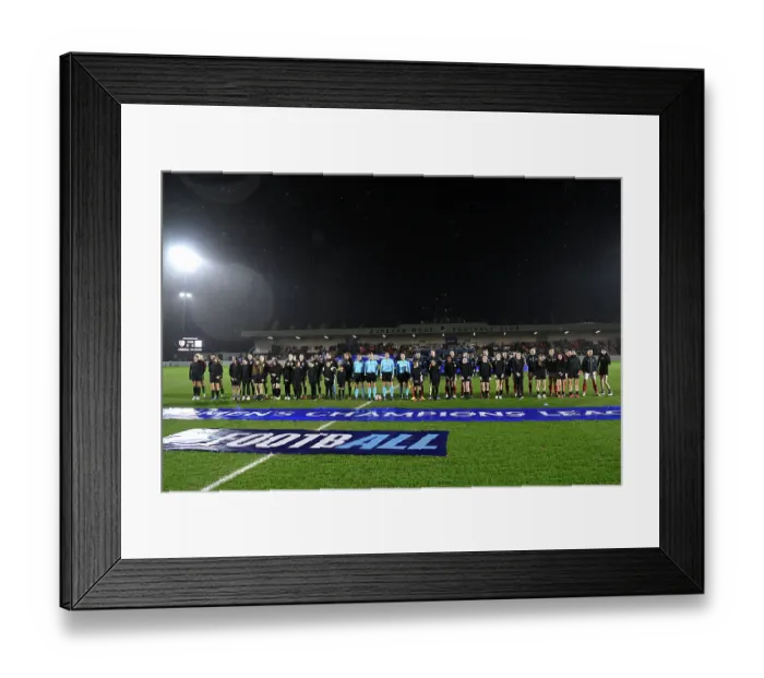 Framed Print : Arsenal Women FC v OH Leuven - UEFA Women's Champions League 2025 / 26 KO play-offs Second Leg Arsenal Women FC v OH Leuven - UEFA Women's Champions League 2025 / 26 KO play-offs