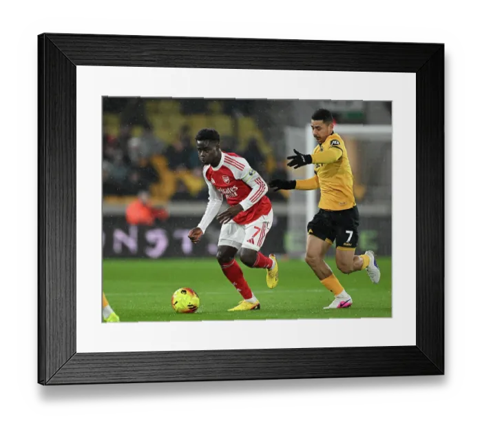 Framed Print : Wolverhampton Wanderers v Arsenal - Premier League