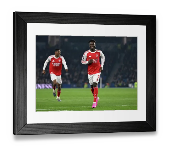 Framed Print : Brighton & Hove Albion v Arsenal - Premier League