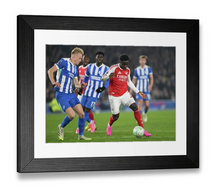 Framed Print : Brighton & Hove Albion v Arsenal - Premier League Brighton & Hove Albion v Arsenal - Premier League