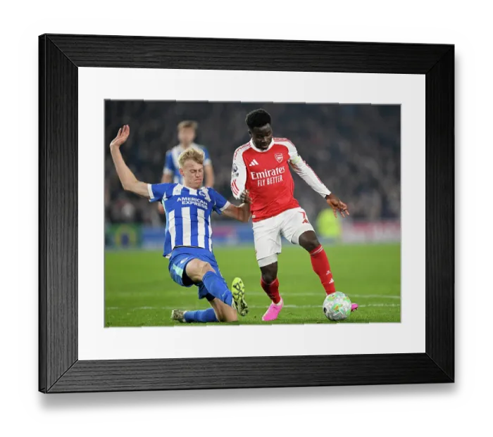 Framed Print : Brighton & Hove Albion v Arsenal - Premier League