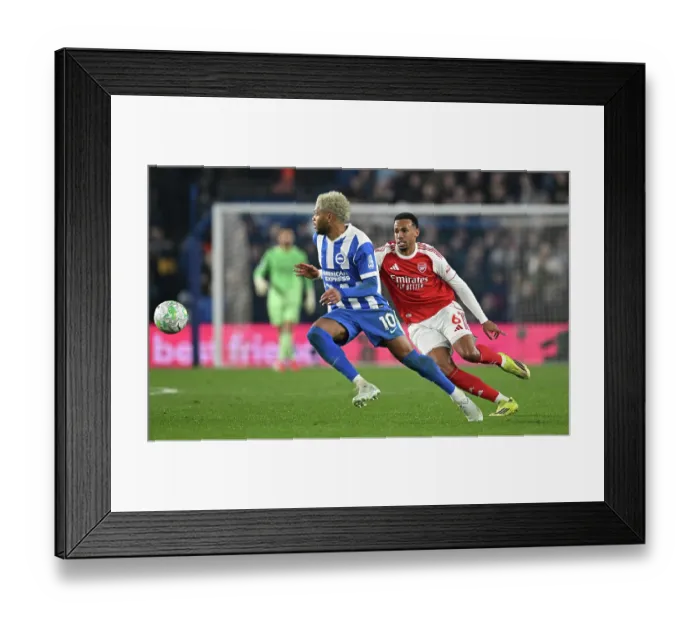 Framed Print : Brighton & Hove Albion v Arsenal - Premier League Brighton & Hove Albion v Arsenal - Premier League