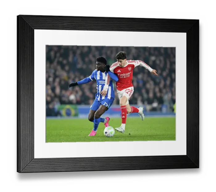 Framed Print : Brighton & Hove Albion v Arsenal - Premier League
