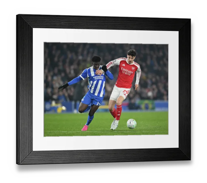 Framed Print : Brighton & Hove Albion v Arsenal - Premier League Brighton & Hove Albion v Arsenal - Premier League