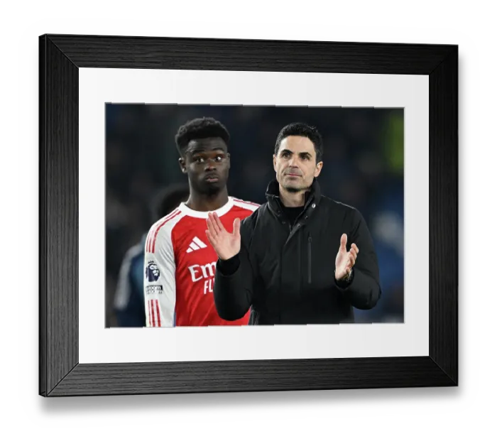 Framed Print : Brighton & Hove Albion v Arsenal - Premier League