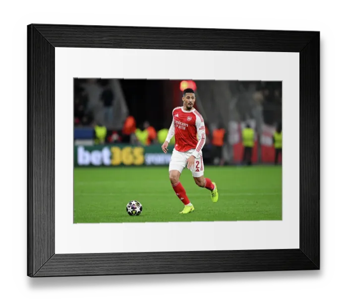 Framed Print : Bayer 04 Leverkusen v Arsenal FC - UEFA Champions League 2025 / 26 Round of 16 First Leg