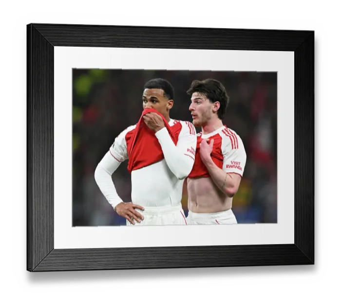Framed Print : Bayer 04 Leverkusen v Arsenal FC - UEFA Champions League 2025 / 26 Round of 16 First Leg