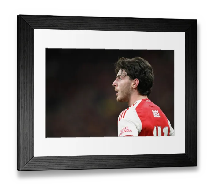 Framed Print : Bayer 04 Leverkusen v Arsenal FC - UEFA Champions League 2025 / 26 Round of 16 First Leg