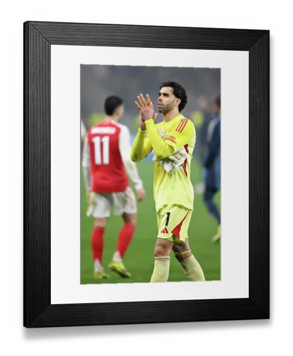 Framed Print : Bayer 04 Leverkusen v Arsenal FC - UEFA Champions League 2025 / 26 Round of 16 First Leg