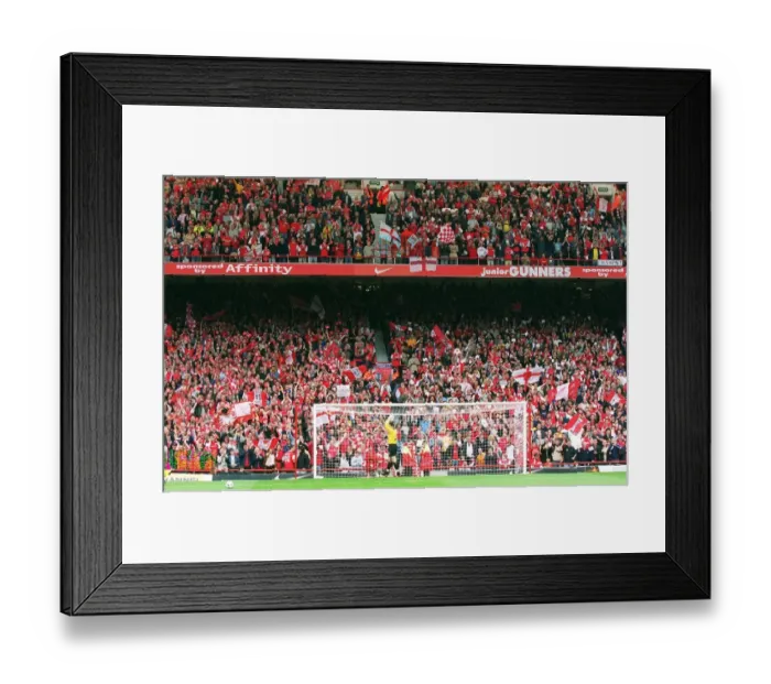 Framed Print : The Premiership trophy is engraved before the match. Arsenal 4: 3 Everton, F. A Framed Print : The Premiership trophy is engraved before the match. Arsenal 4: 3 Everton, F. A