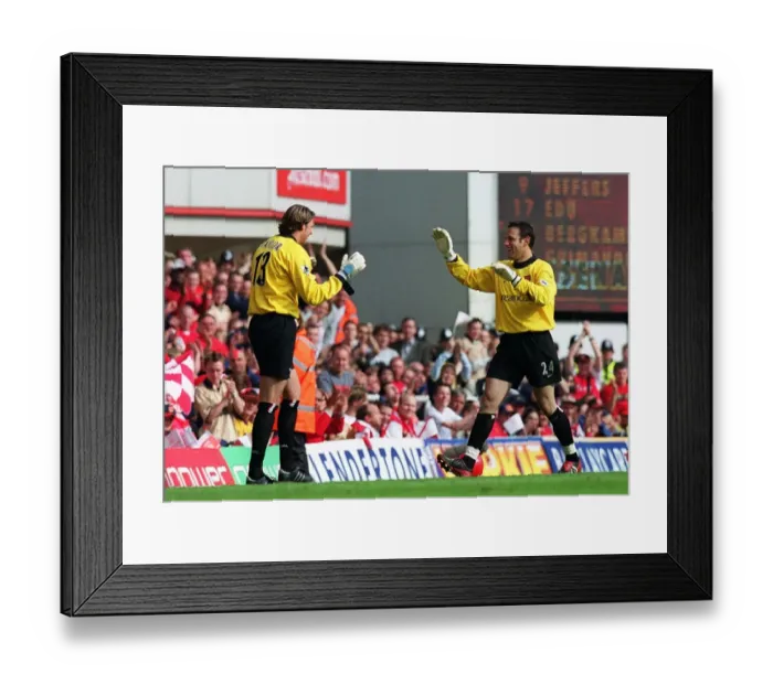 Framed Print : Arsenal goalkeeper Stuart Taylor come on as a substitute for Richard Wright for his 10th league appe Framed Print : Arsenal goalkeeper Stuart Taylor come on as a substitute for Richard Wright for his 10th league appe