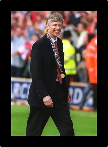 Arsenal manager Arsene Wenger after the match. Arsenal 4: 3 Everton, F. A