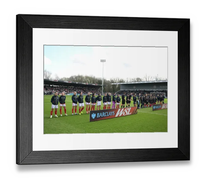 Framed Print : London City Lionesses v Arsenal - Barclays Women's Super League London City Lionesses v Arsenal - Barclays Women's Super League
