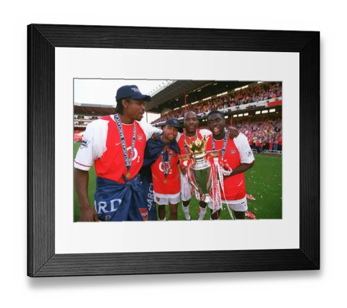 Framed Print : Arsenal vs Leicester City: FA Premiership Showdown at Highbury, May 15, 2004 Framed Print : Arsenal vs Leicester City: FA Premiership Showdown at Highbury, May 15, 2004