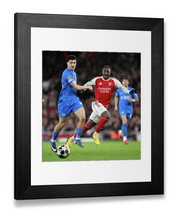 Framed Print : Arsenal FC v Bayer 04 Leverkusen - UEFA Champions League 2025 / 26 Round of 16 Second Leg