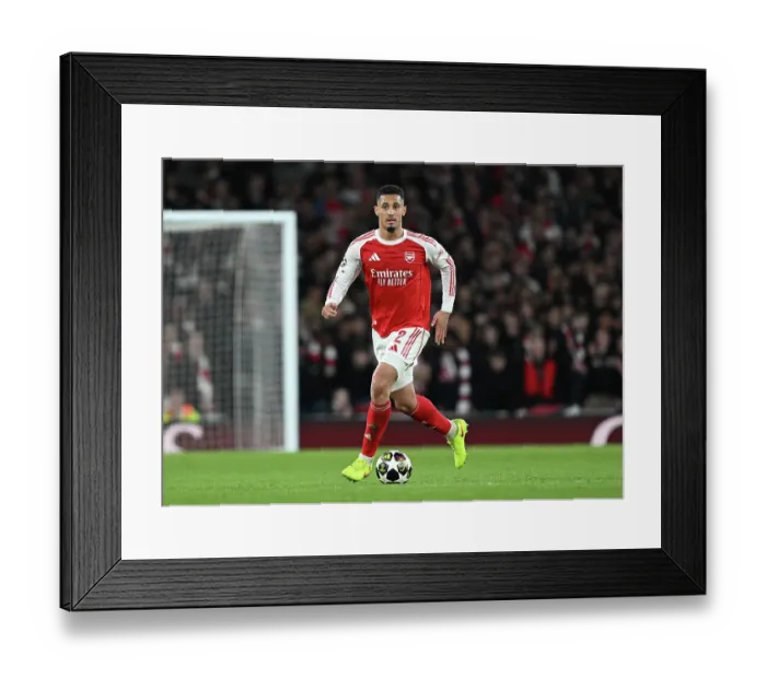 Framed Print : Arsenal FC v Bayer 04 Leverkusen - UEFA Champions League 2025 / 26 Round of 16 Second Leg