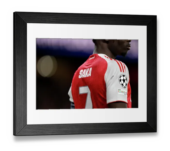 Framed Print : Arsenal FC v Bayer 04 Leverkusen - UEFA Champions League 2025 / 26 Round of 16 Second Leg