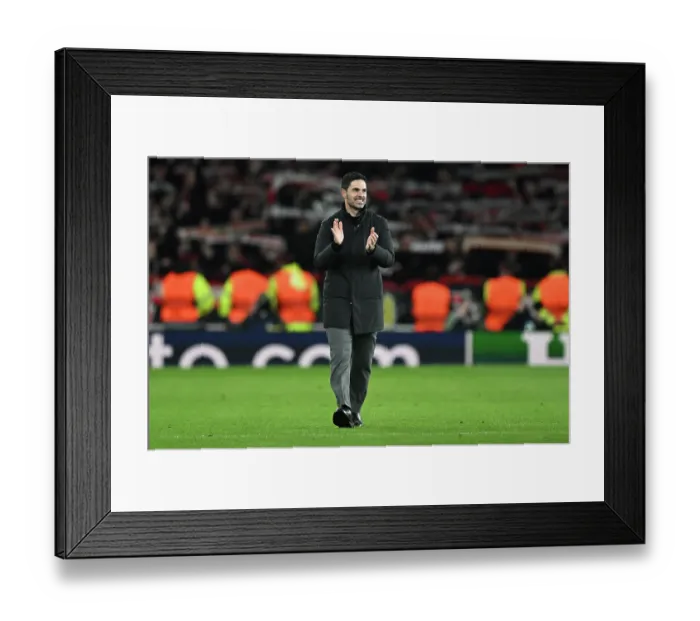 Framed Print : Arsenal FC v Bayer 04 Leverkusen - UEFA Champions League 2025 / 26 Round of 16 Second Leg