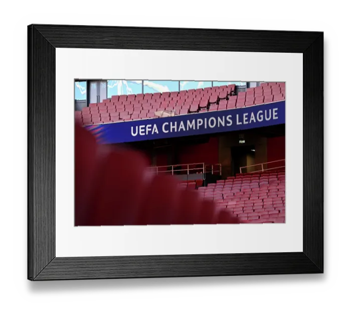 Framed Print : Arsenal FC v Bayer 04 Leverkusen - UEFA Champions League 2025 / 26 Round of 16 Second Leg