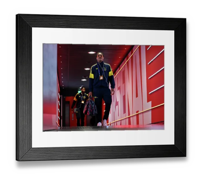 Framed Print : Arsenal FC v Bayer 04 Leverkusen - UEFA Champions League 2025 / 26 Round of 16 Second Leg