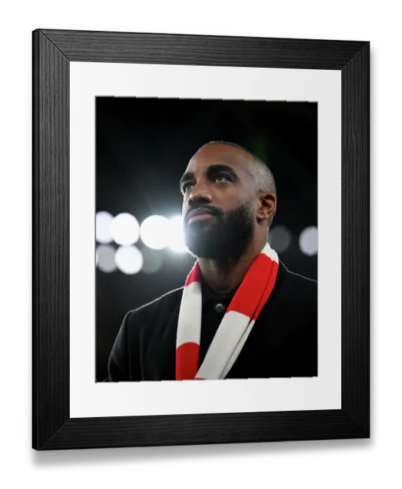Framed Print : Arsenal FC v Bayer 04 Leverkusen - UEFA Champions League 2025 / 26 Round of 16 Second Leg