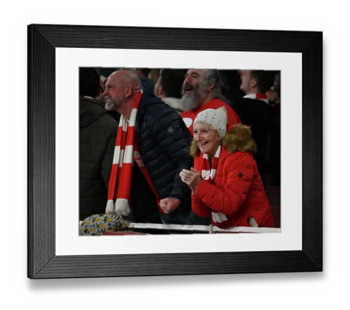 Framed Print : Arsenal FC v Bayer 04 Leverkusen - UEFA Champions League 2025 / 26 Round of 16 Second Leg