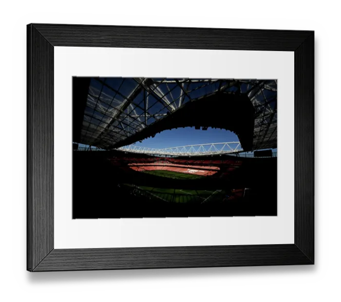 Framed Print : Arsenal FC v Bayer 04 Leverkusen - UEFA Champions League 2025 / 26 Round of 16 Second Leg