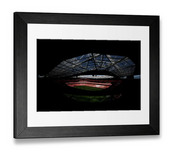 Framed Print : Arsenal FC v Bayer 04 Leverkusen - UEFA Champions League 2025 / 26 Round of 16 Second Leg