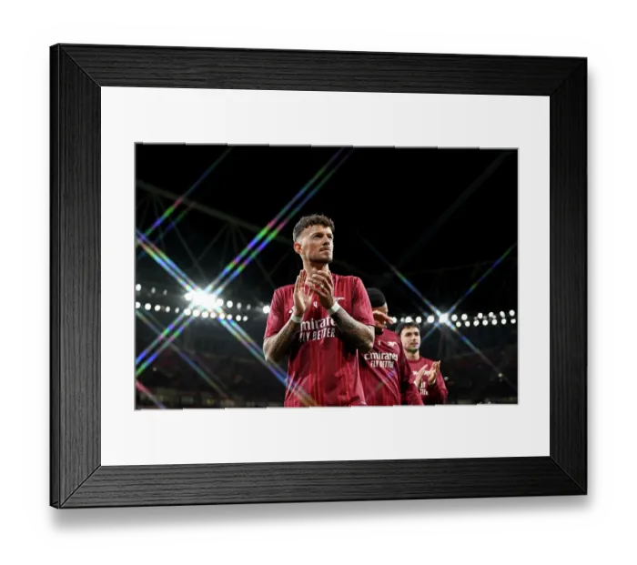 Framed Print : Arsenal FC v Bayer 04 Leverkusen - UEFA Champions League 2025 / 26 Round of 16 Second Leg
