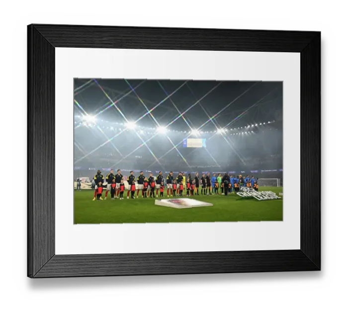 Framed Print : Arsenal FC v Bayer 04 Leverkusen - UEFA Champions League 2025 / 26 Round of 16 Second Leg