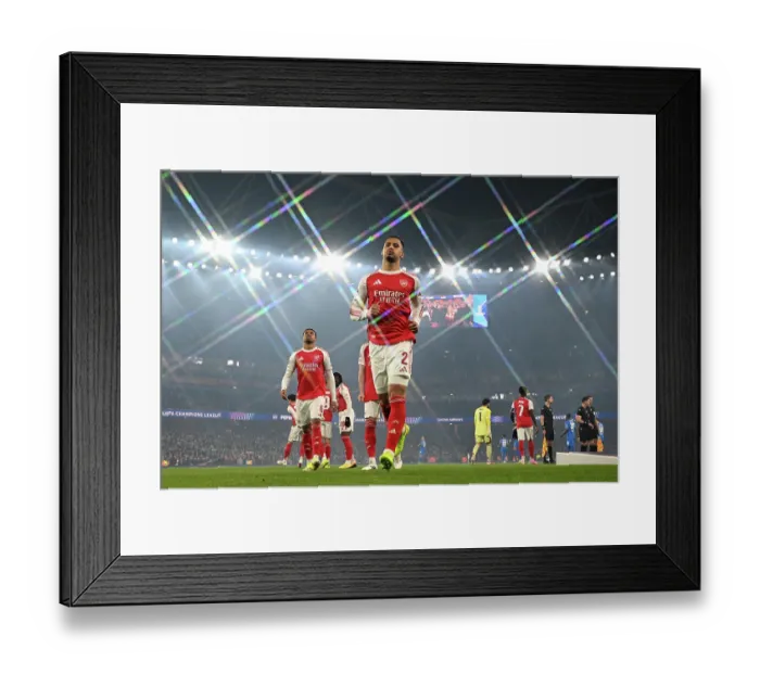Framed Print : Arsenal FC v Bayer 04 Leverkusen - UEFA Champions League 2025 / 26 Round of 16 Second Leg Framed Print : Arsenal FC v Bayer 04 Leverkusen - UEFA Champions League 2025 / 26 Round of 16 Second Leg