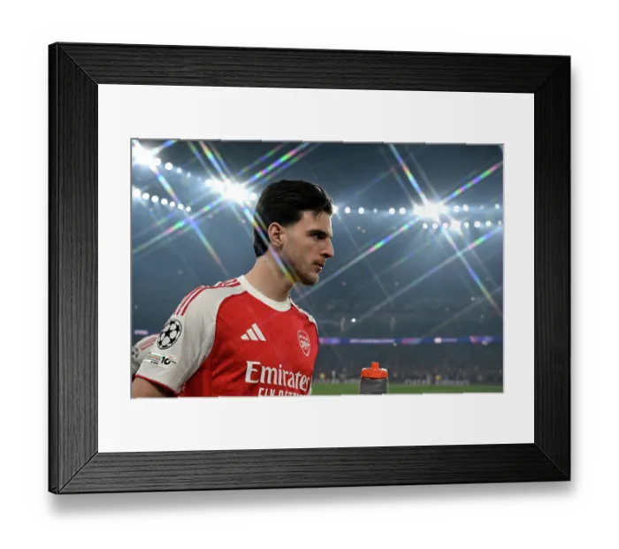 Framed Print : Arsenal FC v Bayer 04 Leverkusen - UEFA Champions League 2025 / 26 Round of 16 Second Leg