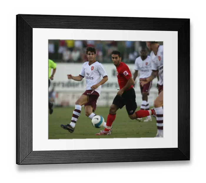 Framed Print : Cesc Fabregas in Action: Arsenal's 3-0 Victory over Genclerbirligi, Austria 2007