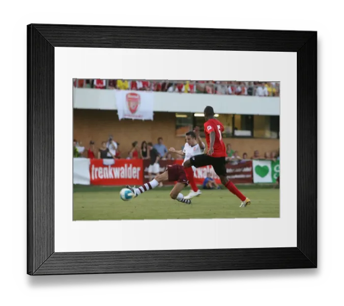 Framed Print : Robin van Persie scores the 3rd Arsenal goal Framed Print : Robin van Persie scores the 3rd Arsenal goal