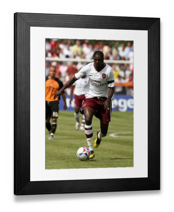 Framed Print : Adebayor's Brace: Arsenal's Pre-Season Win over Barnet (2007)