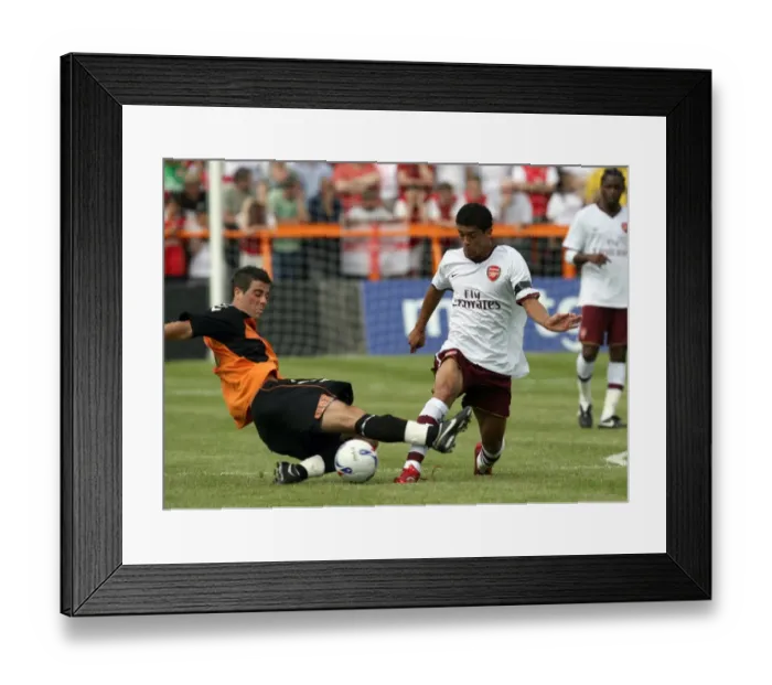 Framed Print : Denilson Shines: Arsenal's 2-0 Pre-Season Victory Over Barnet, 2007