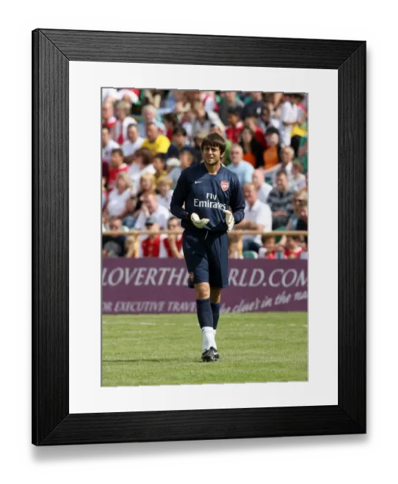 Framed Print : Lukasz Fabianski: Arsenal's Dominant Performance Against Barnet (2007)